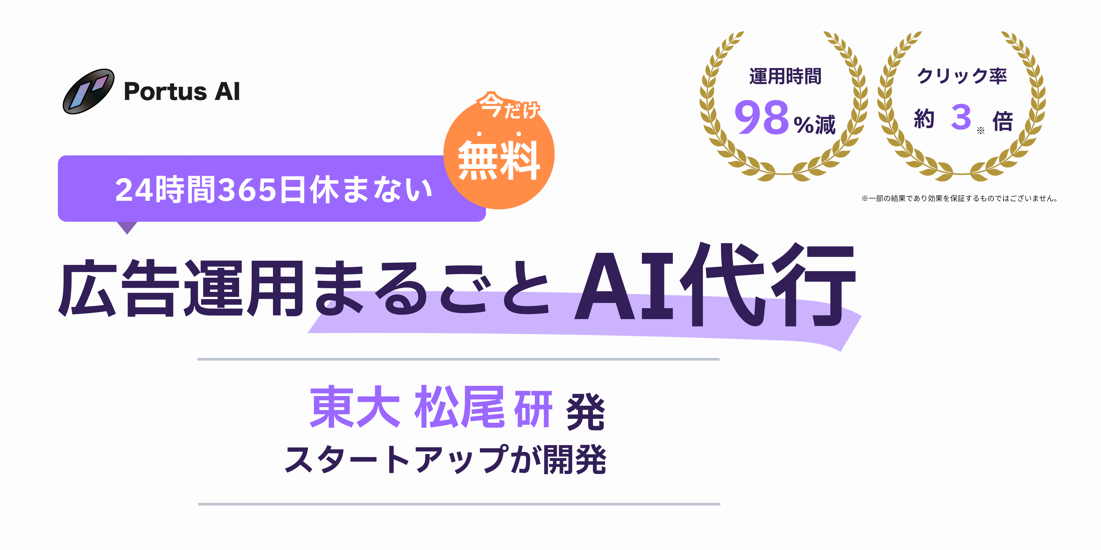 人間の指示を必要としない次世代AIを用いたハイパフォーマンスな広告運用の提供